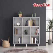 데코라인 코넬 닉슨 1200 9칸 전면책장 DYL010C, 아카시아