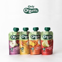 [유럽 1위 유기농 이유식] 오가닉스 생과일 퓨레 아기간식 1박스, Flavors:망고+배+그래놀라