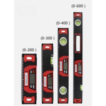 전자 레벨 수평계 디지털 각도계 눈금자 경사계 방수, 빨간색 TN-1200L  0-1200MM