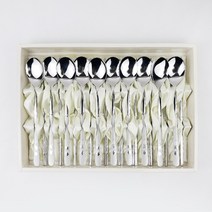 키친아트 수저세트 10벌SET 10종 스테인레스 신혼 집들이 부모님 추석 설 선물 손님맞이, 5.크로바샌딩 10P, 10p