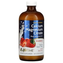 라이프타임 오리지널 칼슘 구연산 마그네슘 딸기 473ml