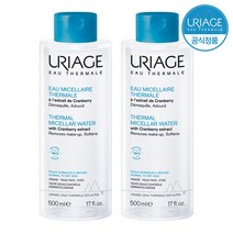 [2SET] 유리아쥬 미셀라 클렌징 워터 500ml, 2개, 0.5l