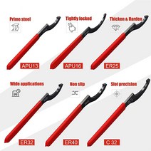 APU13 ER25 ER40 유형 C 렌치 CNC 선반 도구 클램핑 너트 고 탄소강 머시닝 센터 ER 스패너, 01 ER25
