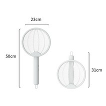 전자모기채 전기모기채 3 In 곤충 라켓 스와터 Zapper USB 충전식 여름 모기 플라이 버그 킬러 트랩 죽이기, mosquito racket 12