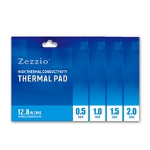 CPU쿨러 zezzio 방열 실리콘 패드 14.8wmk gpu ram 마더보드 다기능, 12.8w 120x120mm, 2.0mm 두께