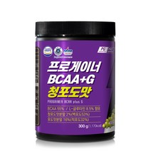 프로게이너 BCAA 글루타민 300g 청포도맛 류신 이소류신 발린 필수아미노산 보충제