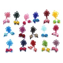 [홈앤스쿨] 국화 매듭 장식 수술 전통매듭 핸드폰줄 노리개 장신구줄, 15.연분홍분홍