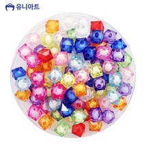 유니아트 5000 모양비즈 51번 투명 이중 구슬 오재미 P0000CVL labelle shop