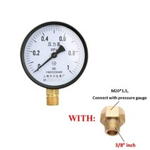 압력 디지털 게이지 공기 압력계 물 진공 100mm 다이얼 다용도 미터 스레드 M20 1.5 단위 Mpa, 옵션13 0-25Mpa_옵션03 With 3-8 ada