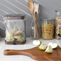 공용라운지 개수대 음식물 봉지 거치대 욕실 디자인쓰레기통 수거통 휴지통, 브라운