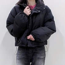 VANANA2 여성 루즈핏 캐주얼 베이직 기본 심플 숏패딩 2color