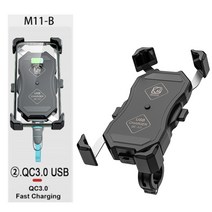 오토바이 오토바이 핸들바 휴대 전화 홀더 무선 충전기 usb 충전 폰 오토바이 핸드폰, qc3.0usb충전