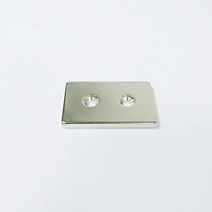 네오디움자석(원형 사라 링 사각사라 사각자석+ 자석홀더 고리자석 (자석등급N35), ND 사각사라자석 40X25X4(홀6.5-4.2)