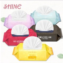 [중량340g] [100매 응원 ] [물티슈 전문제조 오랜노하우] [ISO인증] 샤인공식몰 전국 판매, 4.고품격 아기물티슈100매 캡형(로즈앤카모마일)