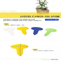 [선인장 다육이 미니라벨 (100매입)], 옐로우