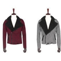 세련된 체크무늬 겨울블레이져점퍼 편안한코디 일상룩