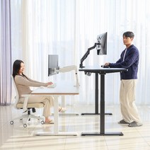 핏쳐 보쉬모터 전동식 모션데스크 B1 1200mm(3STEP), 상판 오크+프레임 블랙3step
