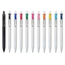 미쓰비시 유니볼 원 중성펜 0.38 0.5mm UMN-S, 옐로우(2)