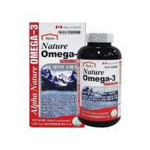 캐나다 알파 네이쳐 오메가-3 1001mg 365캡슐, 365정, 1개, 365정