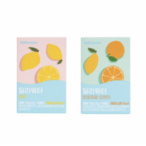 딜리워터 레몬 + 트로피칼 오렌지, 1세트