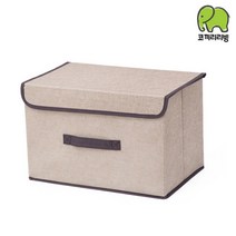 코끼리리빙 뚜껑 접이식 서랍장 수납장 KRS-3624, 베이지