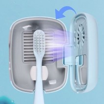 홈데코 이쁜 여행용 휴대용 이동식 무선 1인용 미니 칫솔살균기 건조기 부모님 집들이 선물, 스카이블루