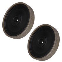 다이아몬드 석재 보석 그라인딩 휠 1 인치 아버 홀 화강암 유리 스톤 석용 800 및 400 2 개, 01 Black