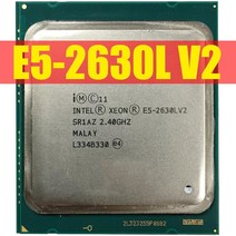 파워딜 인텔 제온 프로세서 e5 2630l v2 cpu 2.4 ghz lga2011 6 코어 서버 e5-2630L 100% 일반 작업, 한개옵션0