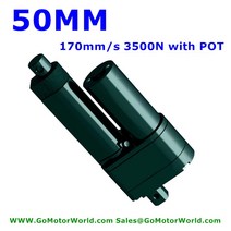 액츄에이터 엑츄에이터 전위차계 위치 피드백 선형 액추에이터 50mm 스트로크 170 m, 20.5MM S 3500N - 24V