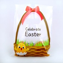 창조플러스몰 2023년 부활절달걀 2구 손잡이비닐 1Set 20장 포장, 2구_손잡이비닐_2.셀러