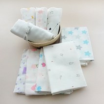 무루 땅콩기저귀 [무루]소프트 사각 천기저귀 5장(목욕타올겸용), 단품, 종류:뉴스타블루
