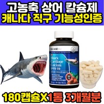 어린이 성장기 청소년 칼슘 보충제 영양제 180캡슐 발육기 유아 영아 초등학생 중학생 필수 칼슘제 SHARKCARTILAGE CALCIUM 상어연골 어골 추천
