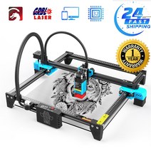 금속레이저마킹기 금속각인기 레이저마킹기 레이저 조각 기계 15W/40W 스마트 폰 앱 와이파이 제어 금속 조각사 목공 CNC 라우터 가죽 절단, [01] EU, [02] 40W