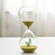 모래시계 모래멍 30 분 크리스마스 모래 시계 타이머 유리 수공예 샤워, Yellow Sand_30min