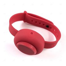 실리콘 손 소독 디스펜서 시계 팔찌 위생 빨강, 노랑