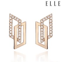 엘르주얼리 투 엣지 귀걸이 (gold pin) ELGPEE140