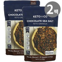 케토앤코 키토 그래놀라 초콜릿 씨 솔트 오트밀 284g, 2개