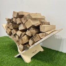 장작 거치대 우드 감성 불멍 차박 다용도 보관 거치대 화로 캠핑 화목난로, 장작거치대, 필요없음