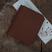 가죽공방 더 보테가 가죽반지갑(동전지갑이 담긴 커스텀형 이태리 베라펠레 수제가죽지갑)