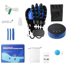 손가락 재활 기구 손 장갑 스트레칭 훈련 보조기 3, 16.Blue  Right hand - S