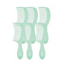 디탱글링 콤 브러시 WetBrush Go Green Detangling Comb Tea Tree, 6팩