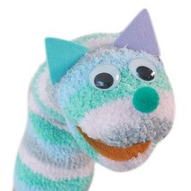 DIY 양말 손인형 만들기 보들이 토끼 고양이 키트, 없음