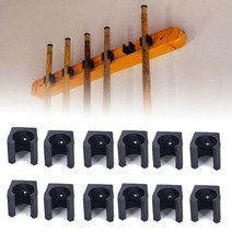 당구큐걸이 큐대거리 거치대 당구용품 큐 벽 마운트 랙 플라스틱 당구 낚싯대 스틱 홀더 클립 낚시 도구 부품 12 개