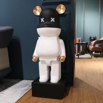 Haikou 베어브릭 저금통 대형 피규어 50cm 인테리어 장식품 개업 집들이 선물 5종 색상, 블랙화이트