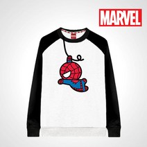 마블정품 히어로 아동 특양면 스토키 맨투맨(9호-17호), 모델색상:스토키맨투맨_화이트|사이즈:15호