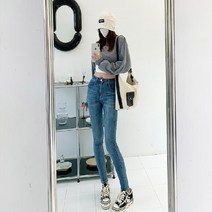DFMEI 스키니핏 힙업 스판 스키니 팬츠 블랙 진