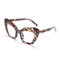 레트로 빈티지 안경테 JASPEER레트로 고양이 눈 선글라스 여성 하프 프레임 안경 Gafas 처방 광학 안경