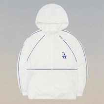 [정품] 엠엘비 베이직 썸머 파이핑 바람막이 (홑겹) LA다저스 화이트 3AWJB0521-07WHS