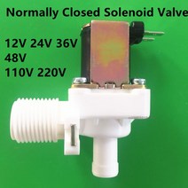 전동벨브 솔벨브 12 voltios dc 12v 24v 36v 48v ac 110v 220v 수직 상시 폐쇄형 솔레노이드 밸브 급수구 12 수 밸브 출구 12mm 파이프, 세로, 평상시에는 닫혀있다