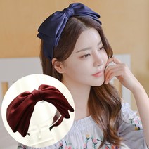 [국내제작] MISS21 리파일 빅리본 헤어밴드 머리띠 (hb1575)